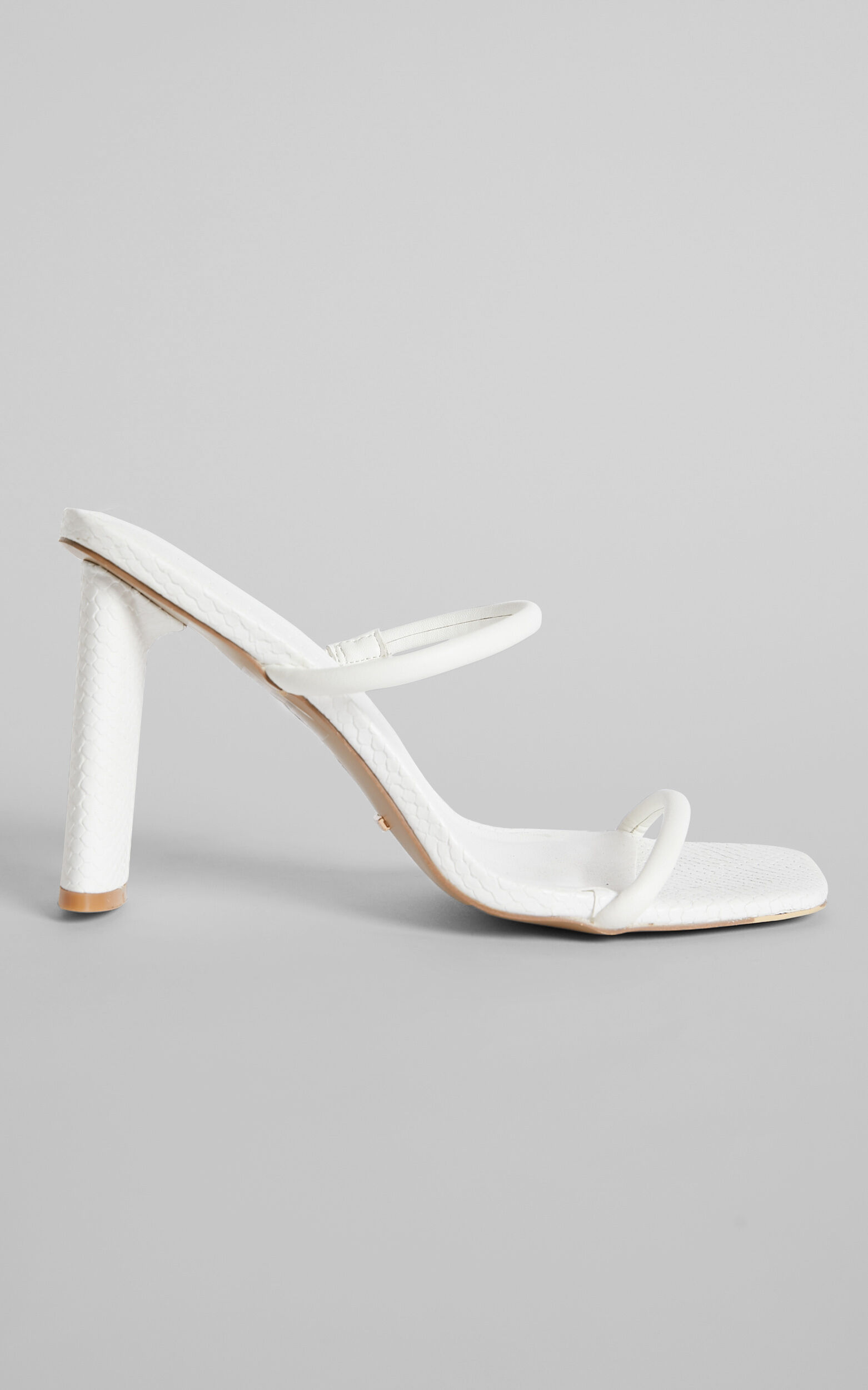 White slip on heels online