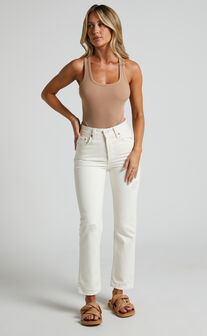 Levi's - 501 CROP ECRU BOOPER in Ecru Booper