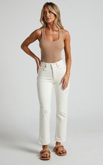 Levi's - 501 CROP ECRU BOOPER in Ecru Booper