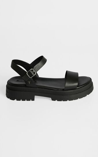 Windsor Smith - Linger Sandals in Black Leather