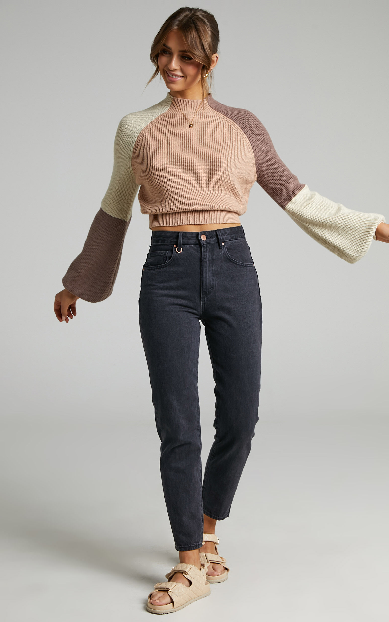 Balloon sleeve jumpers on sale