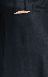 Amalie The Label - Catalina Linen Blend Sweetheart Balloon Sleeve Midi ...