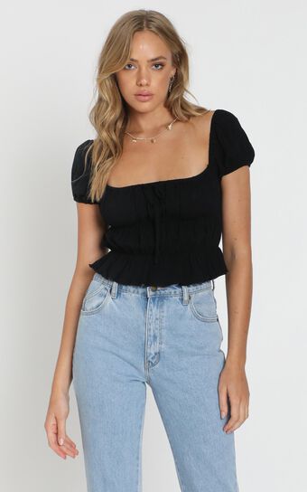 Gimme Top in Black