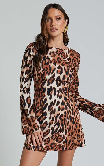 Lioness - Harmony Mini Dress in LEOPARD