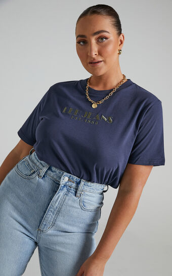 Lee - Classic Tee in French Navy