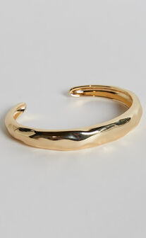 Marcia Bangle - Open Bangle in Gold