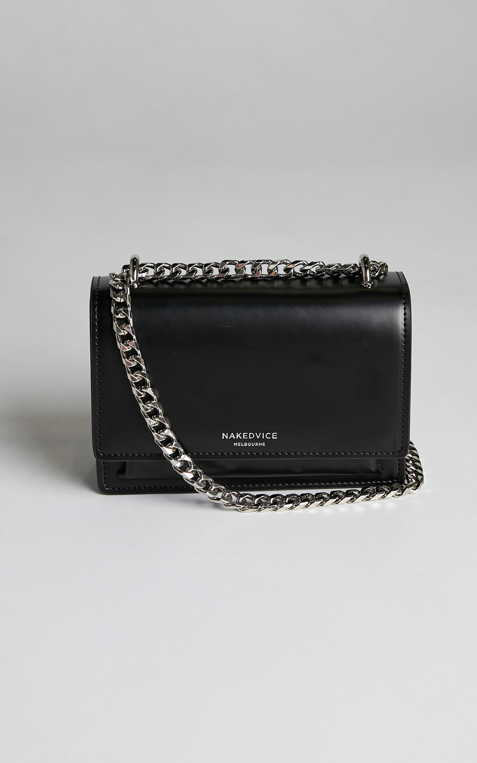 NAKEDVICE THE REGIS BAG in Black Silver Showpo EU