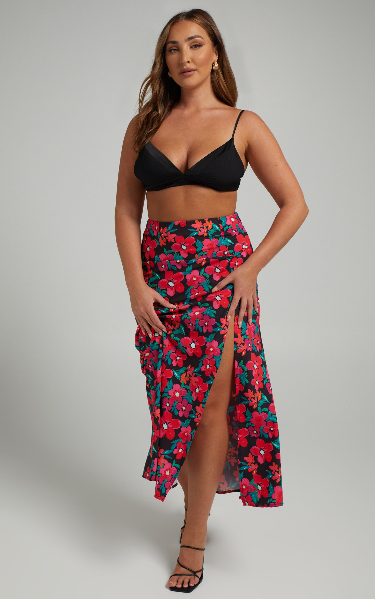 Tropicana midi sale skirt