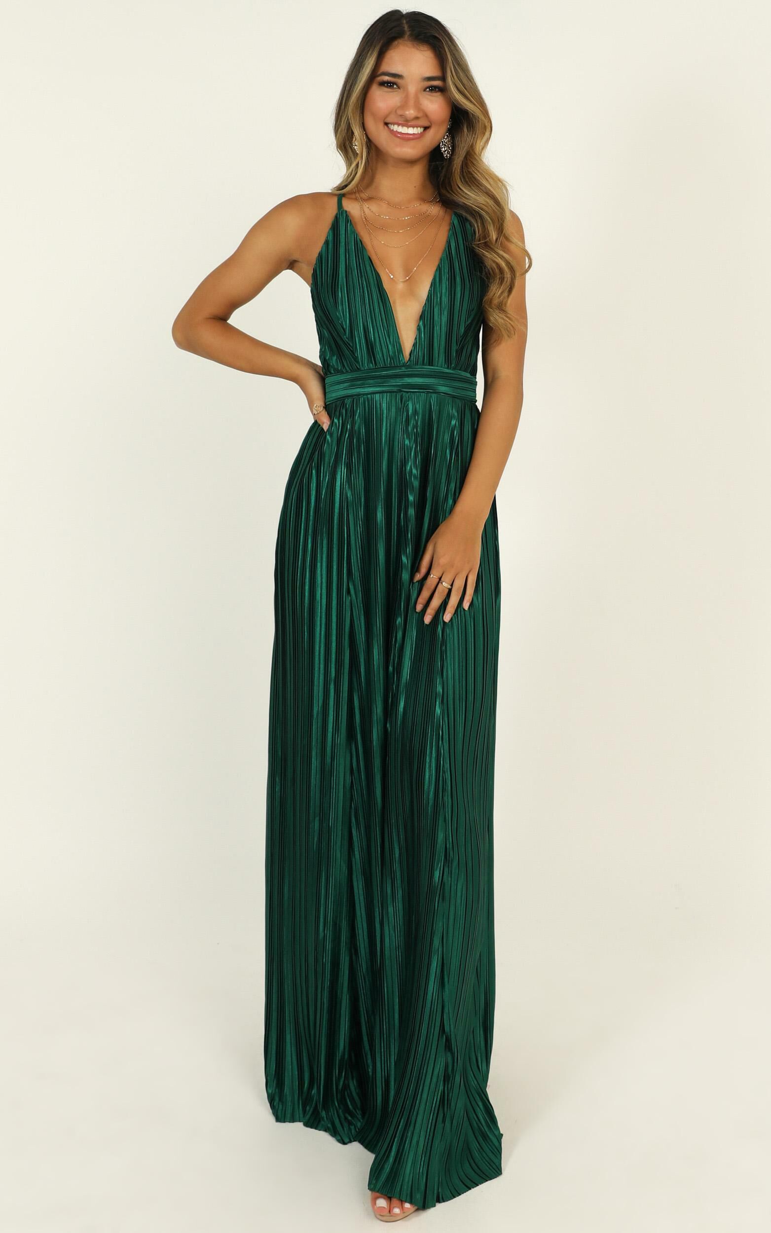 Showpo emerald green dress outlet
