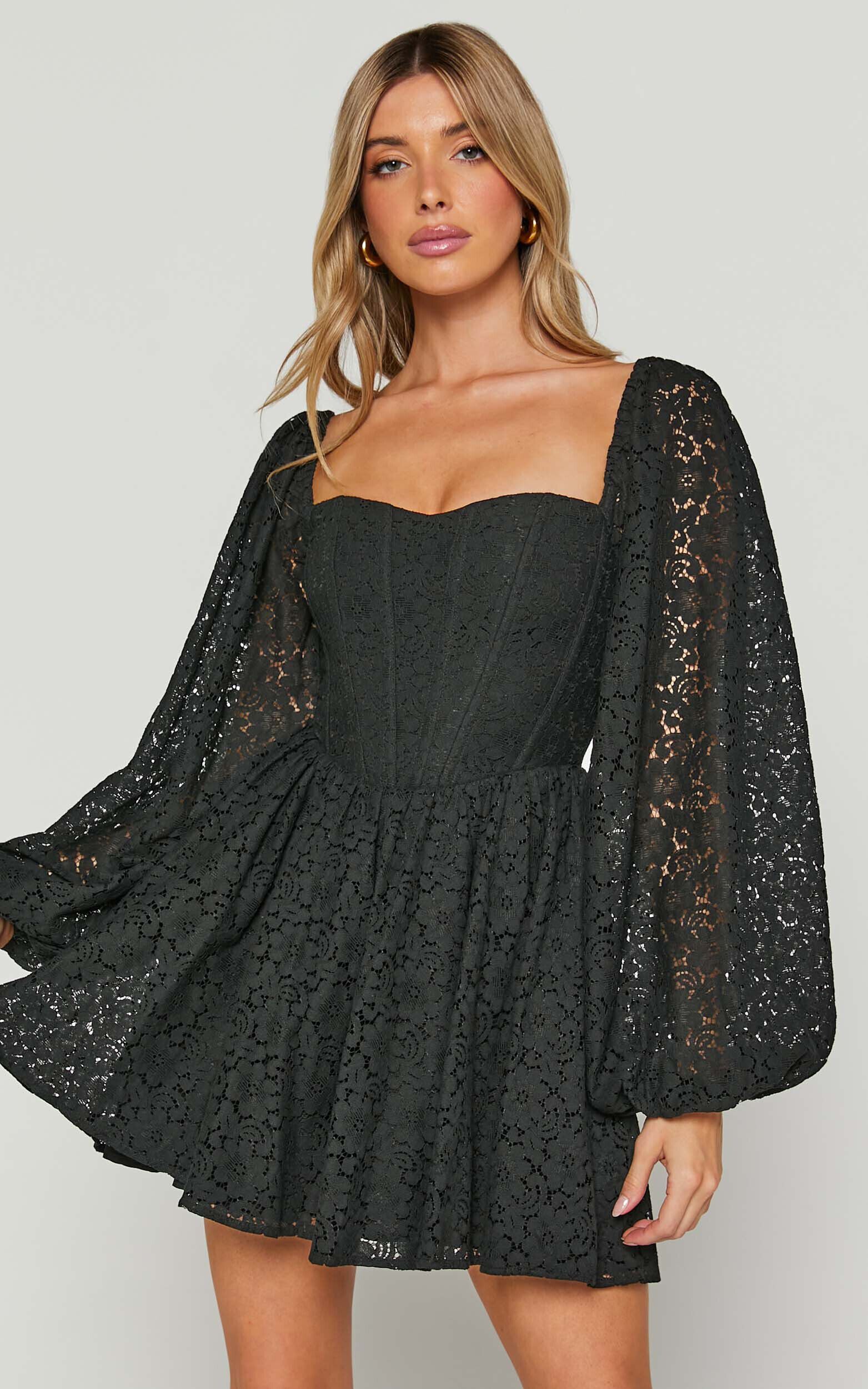 Fit and flare party dress hotsell with sleeves