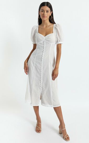 Elodie Dress in White