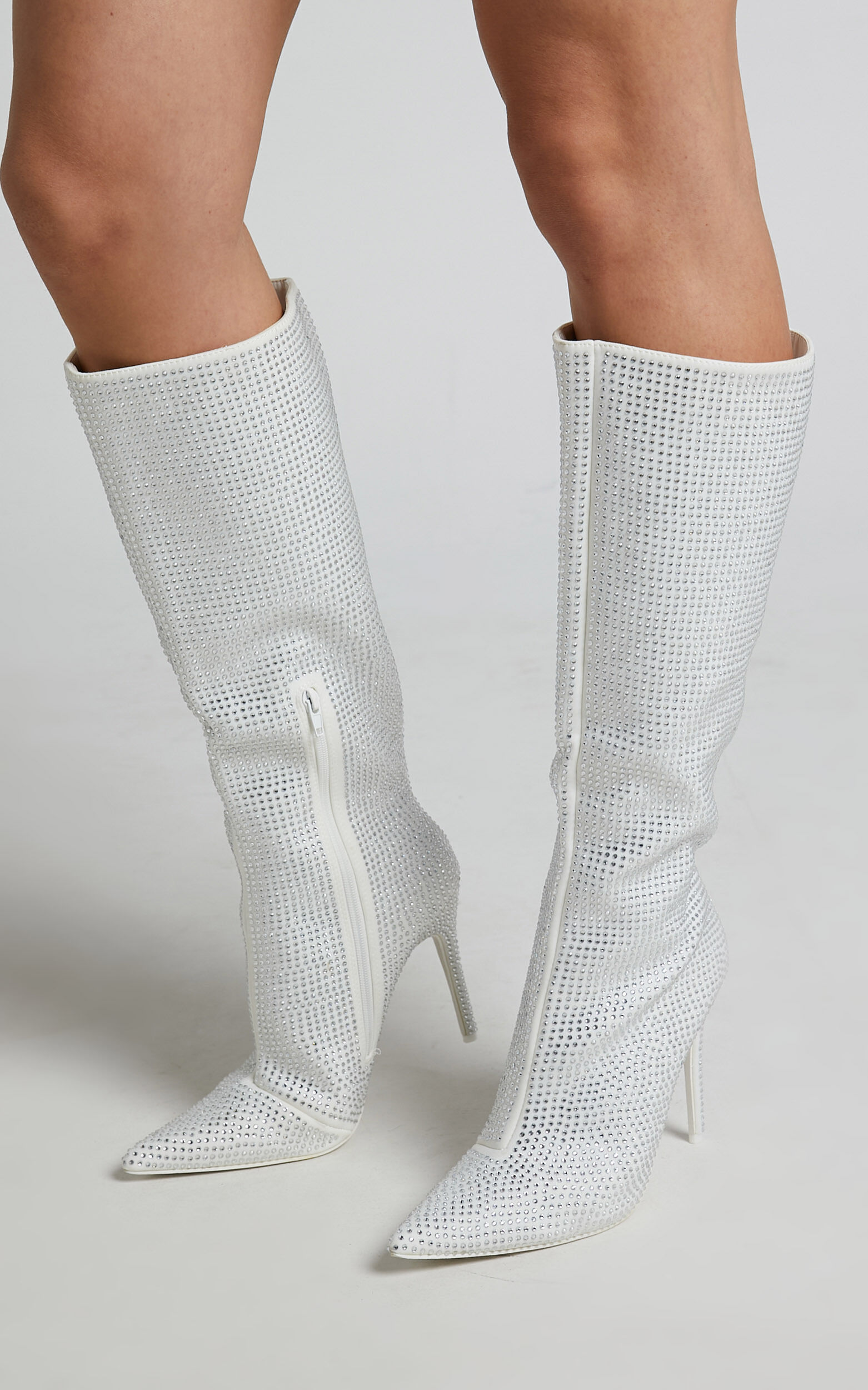 Public desire shop silver boots