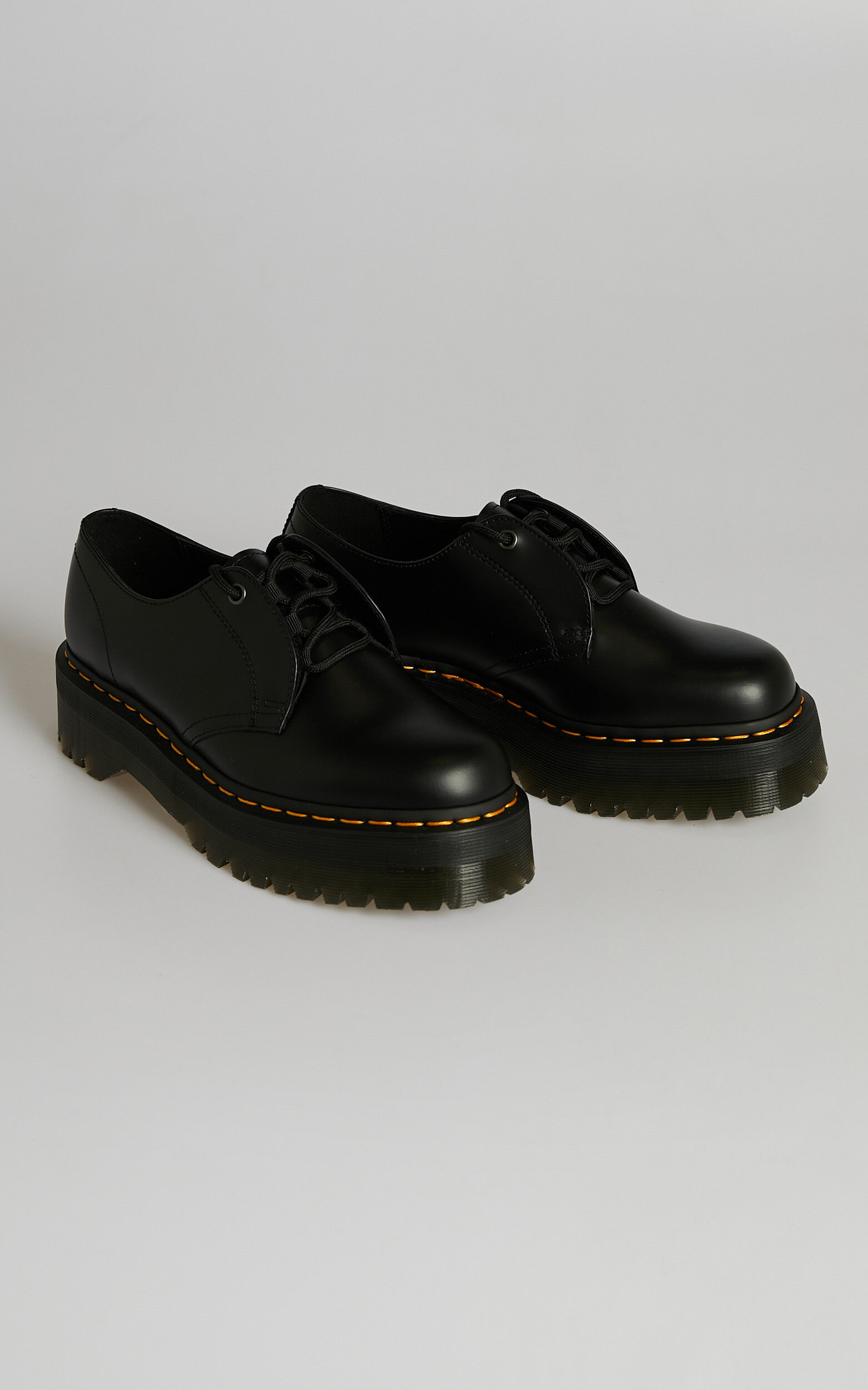 Dr. Martens JARRICK LO 3 TIE SHOE in Black Smooth Showpo NZ