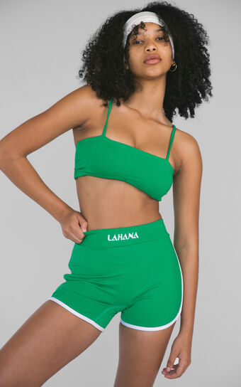 Lahana - Zadie Crop Top in Forest Green