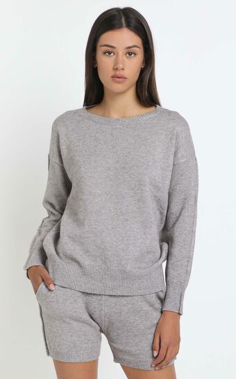 Arcadia Knit Top in Grey