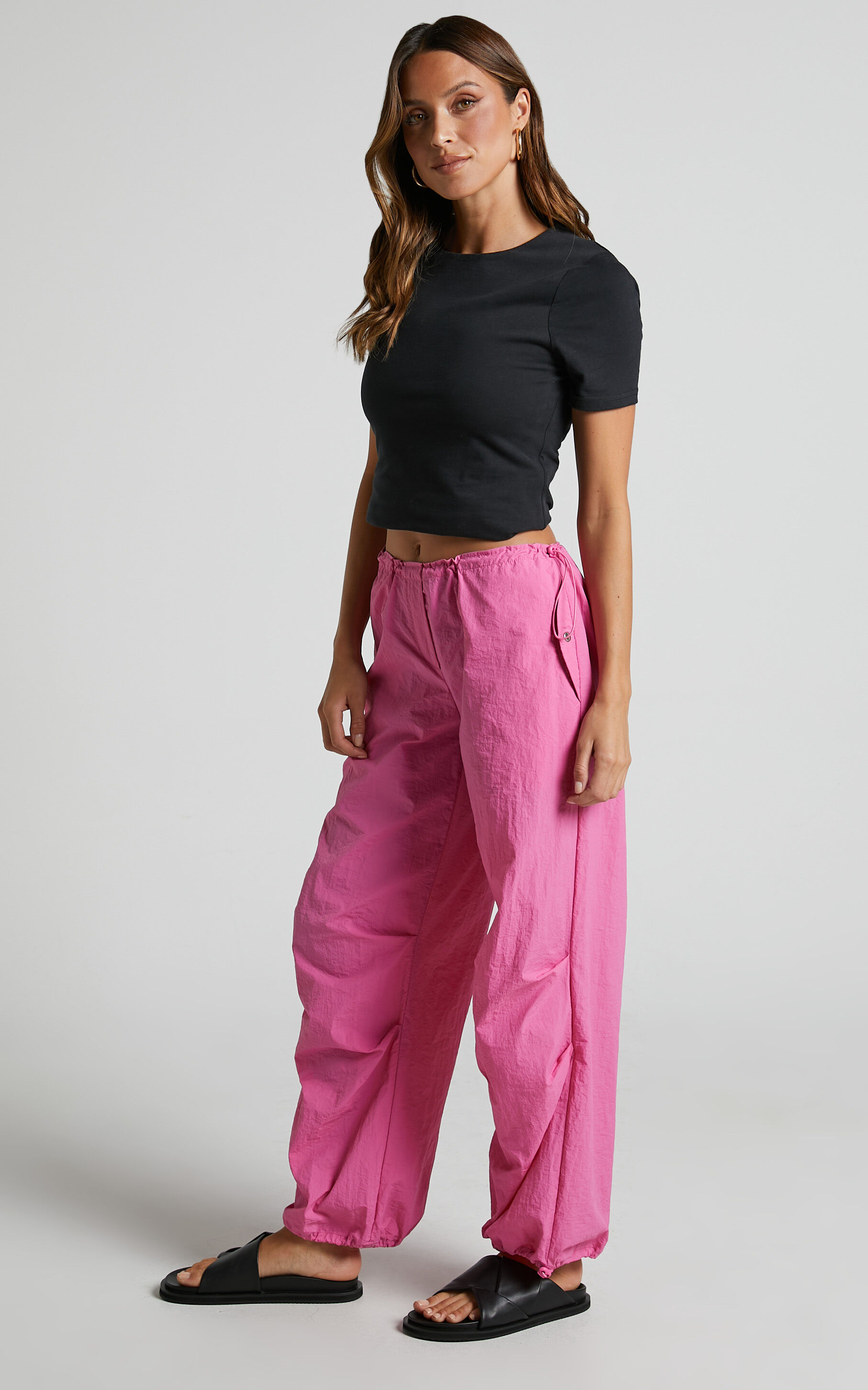 Pink utility trousers online