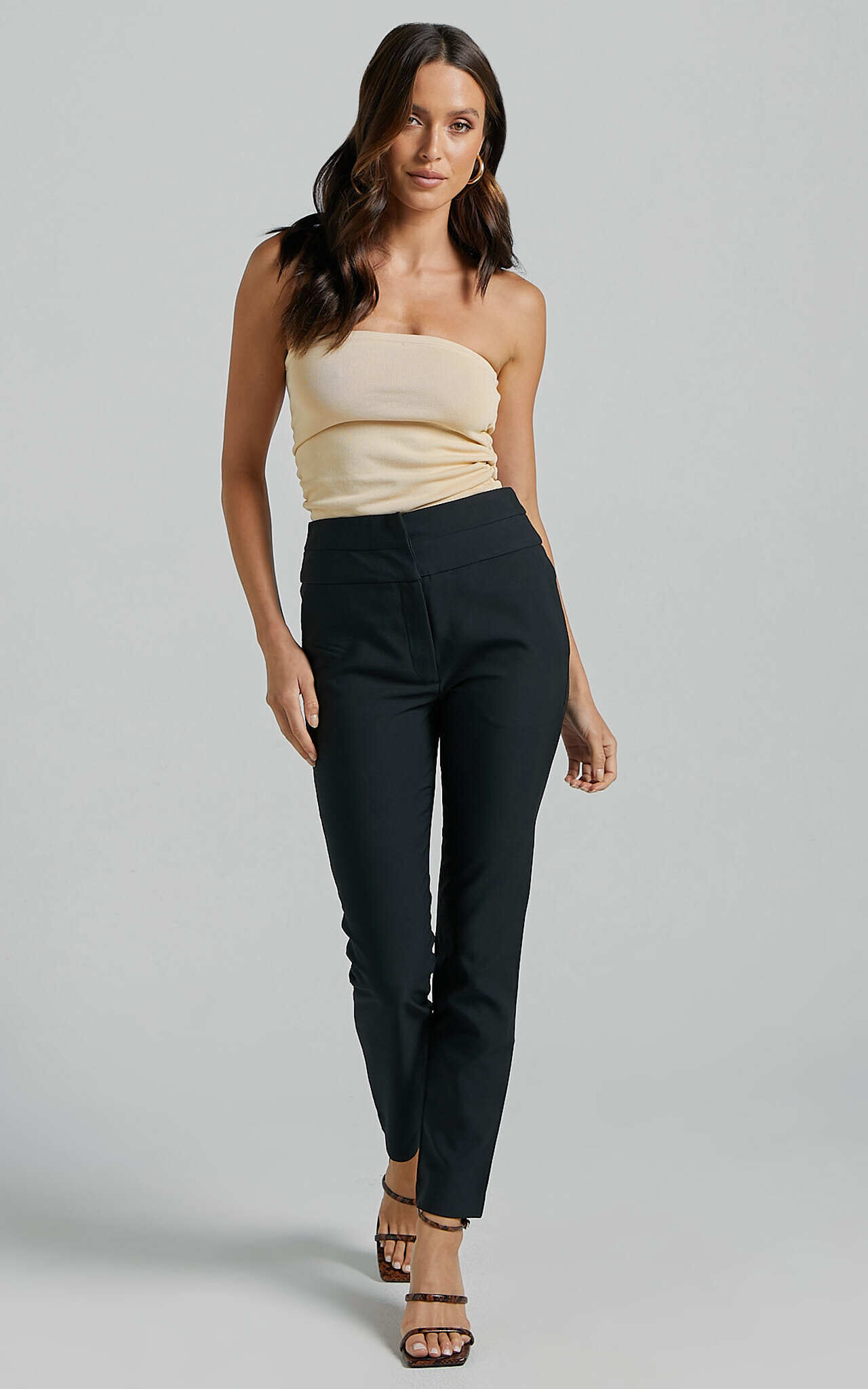 High waisted cigarette 2025 trousers