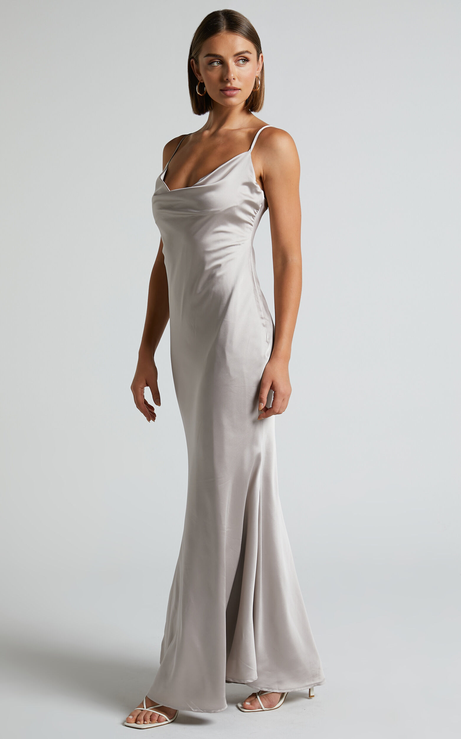 Champagne slip shop dress maxi