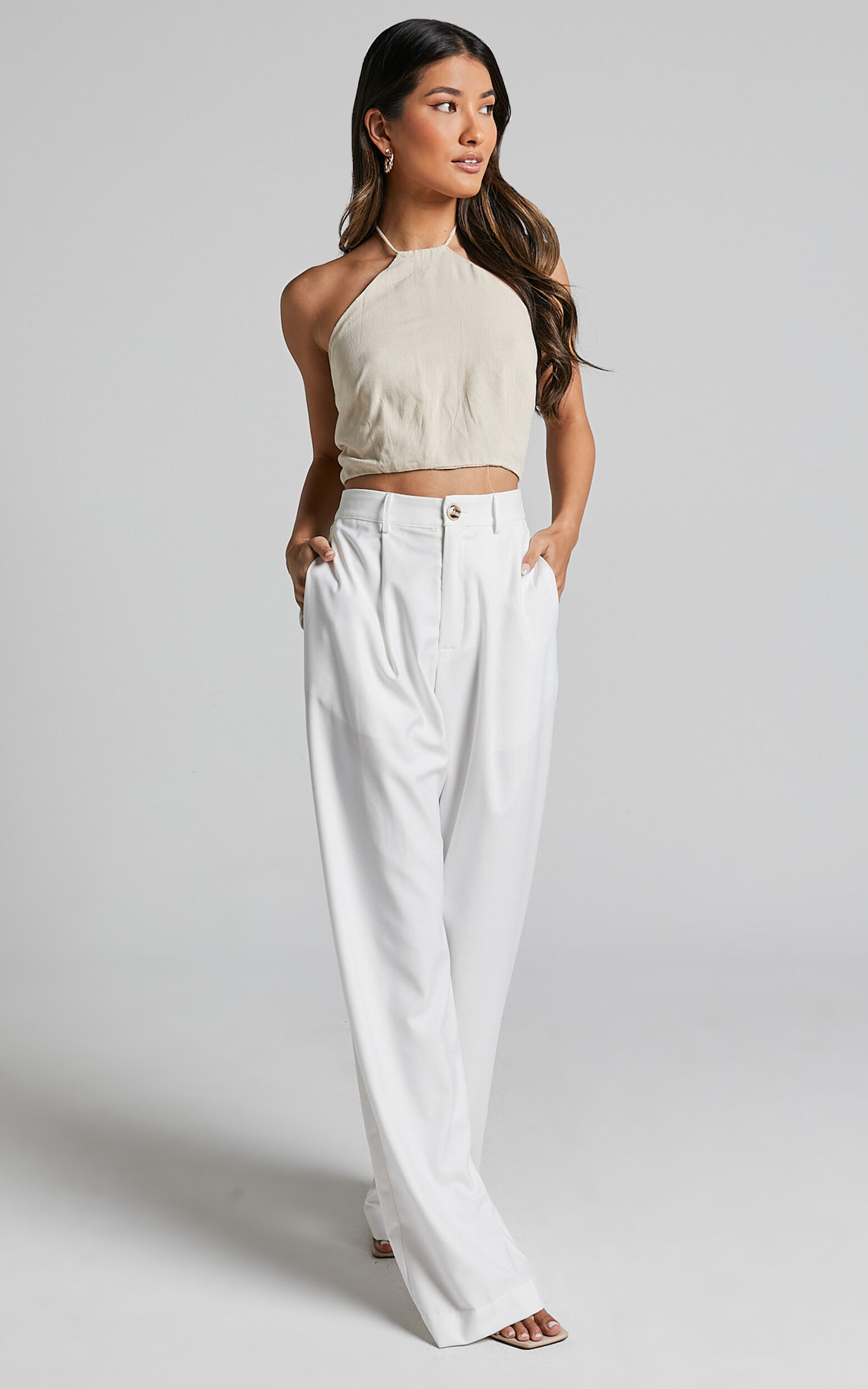 Trousers white sale