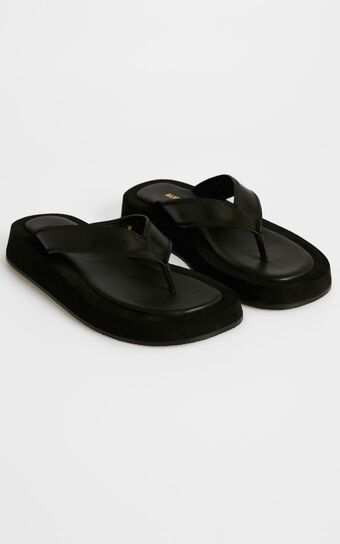 Alias Mae - Poppy Sandals in Black Leather
