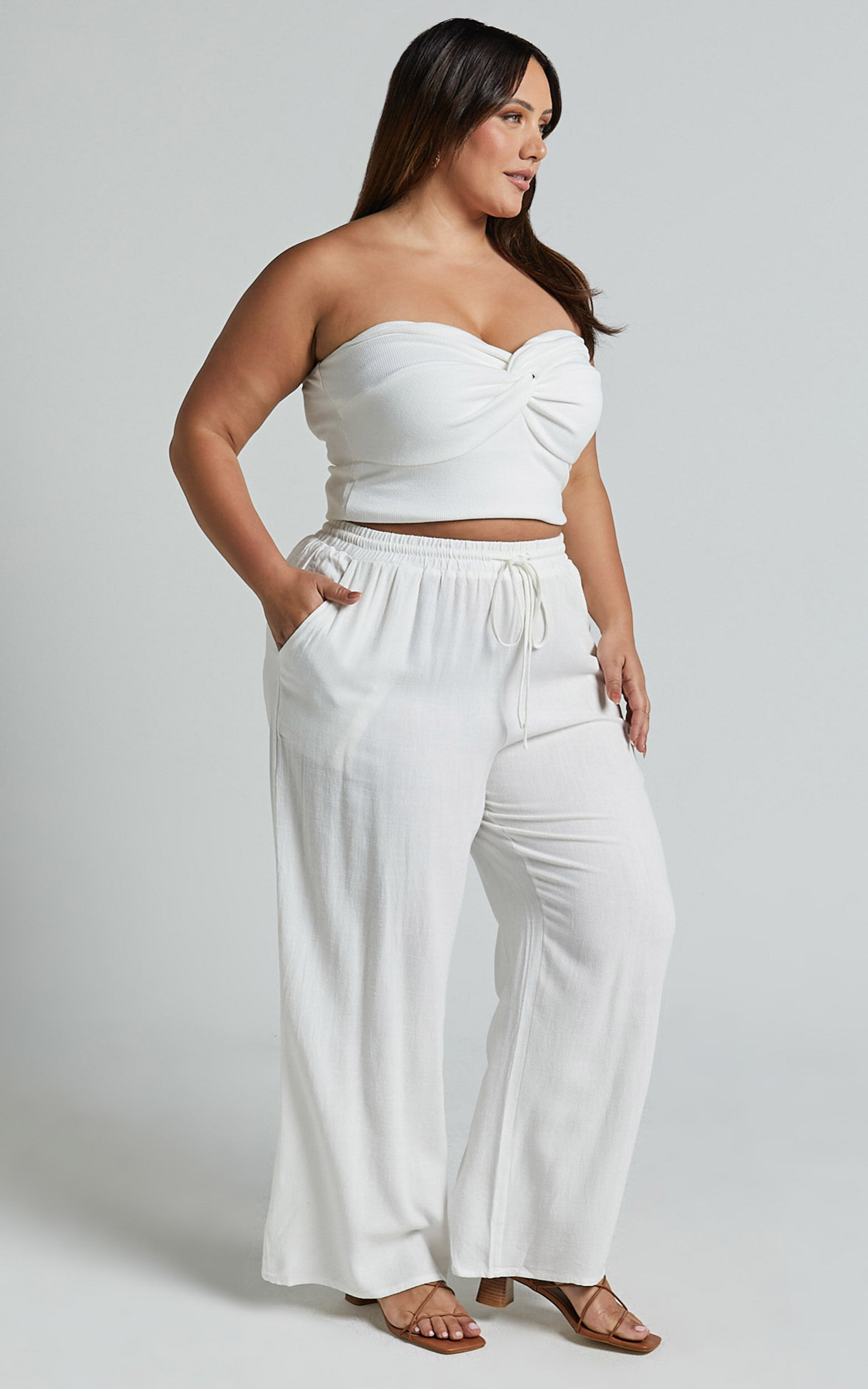 Kala Pants - Mid Waisted Relaxed Elastic Waist Pants in