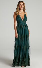 Promenade Maxi Dress in Emerald | Showpo USA