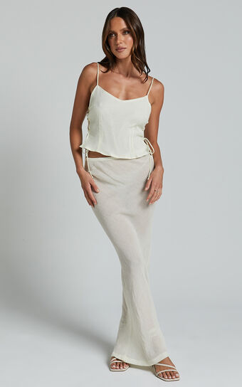 LIONESS - ENDLESS MAXI SKIRT in Ivory