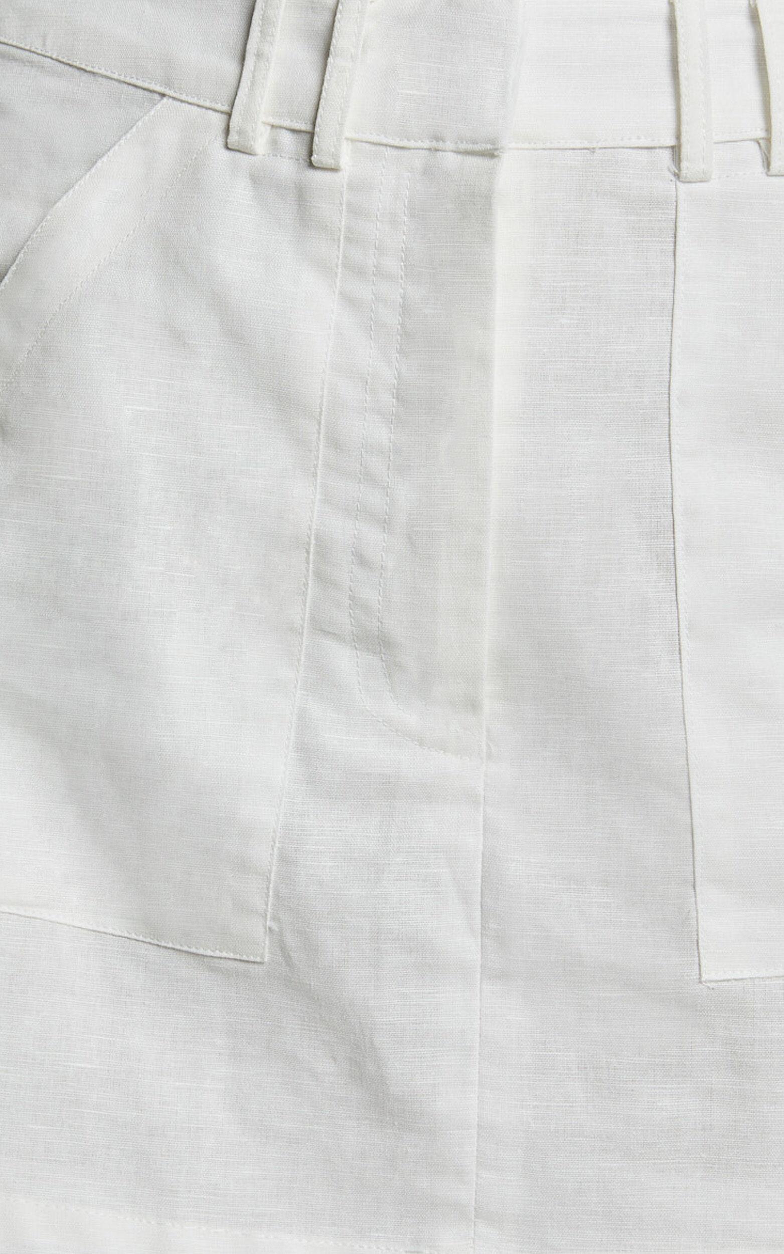 Dream Skort - High Waisted A Line Skort in Off White | Showpo