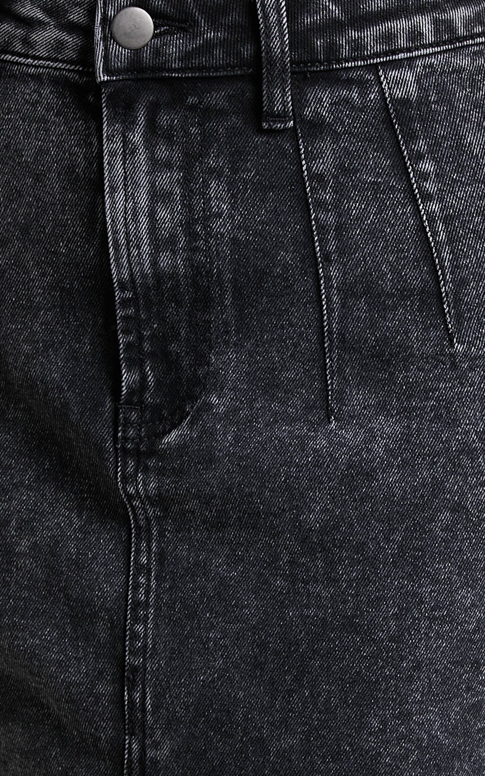 Washed black denim midi skirt on sale 152-329