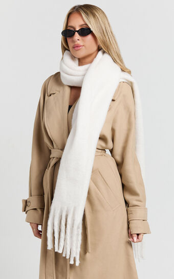 Ramira Scarf - Heavy Weight Scarf in Cream