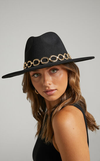 Jennita Felt Hat in Black