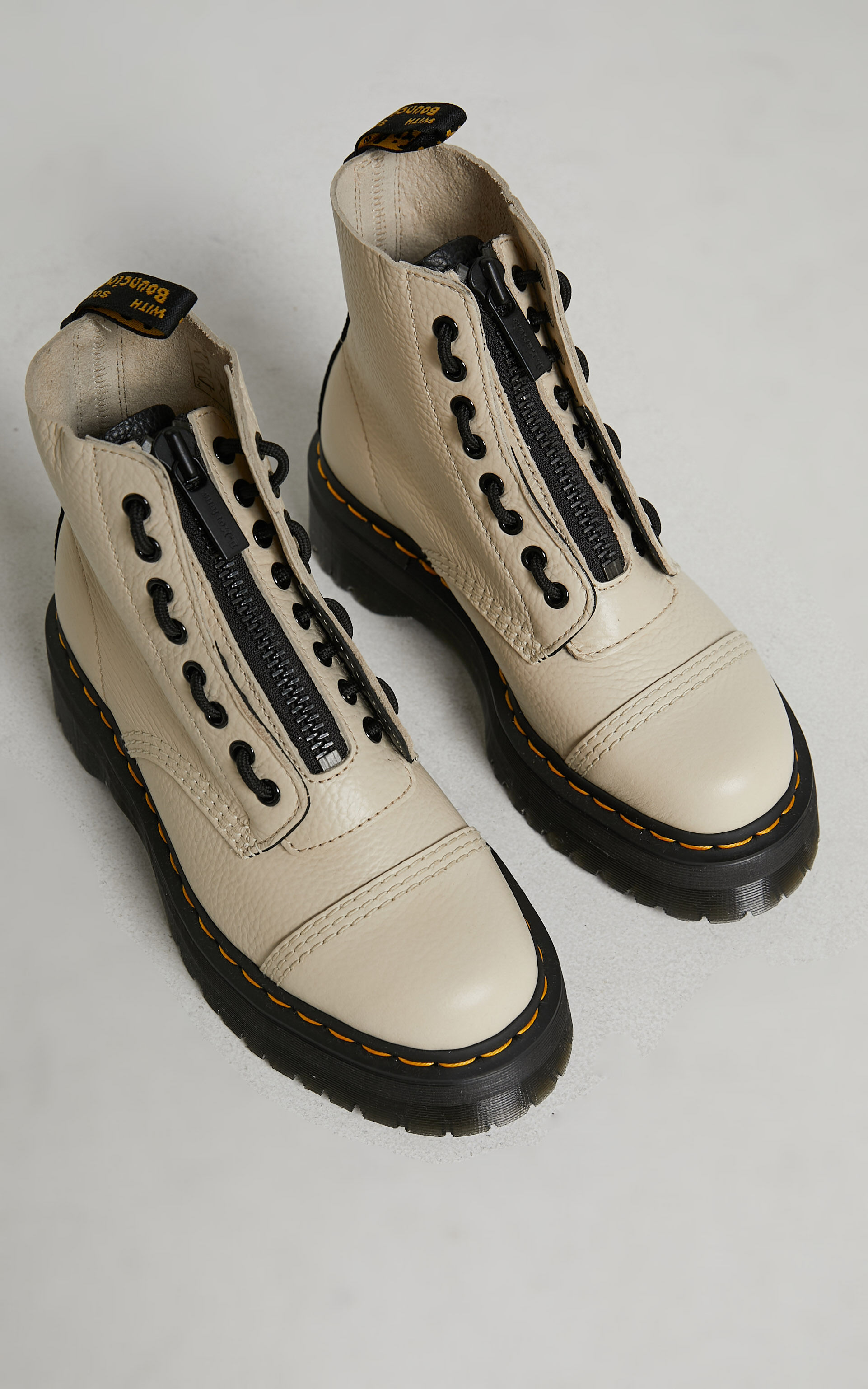 Dr. Martens Sinclair Jungle Boot in Parchment Beige Showpo NZ