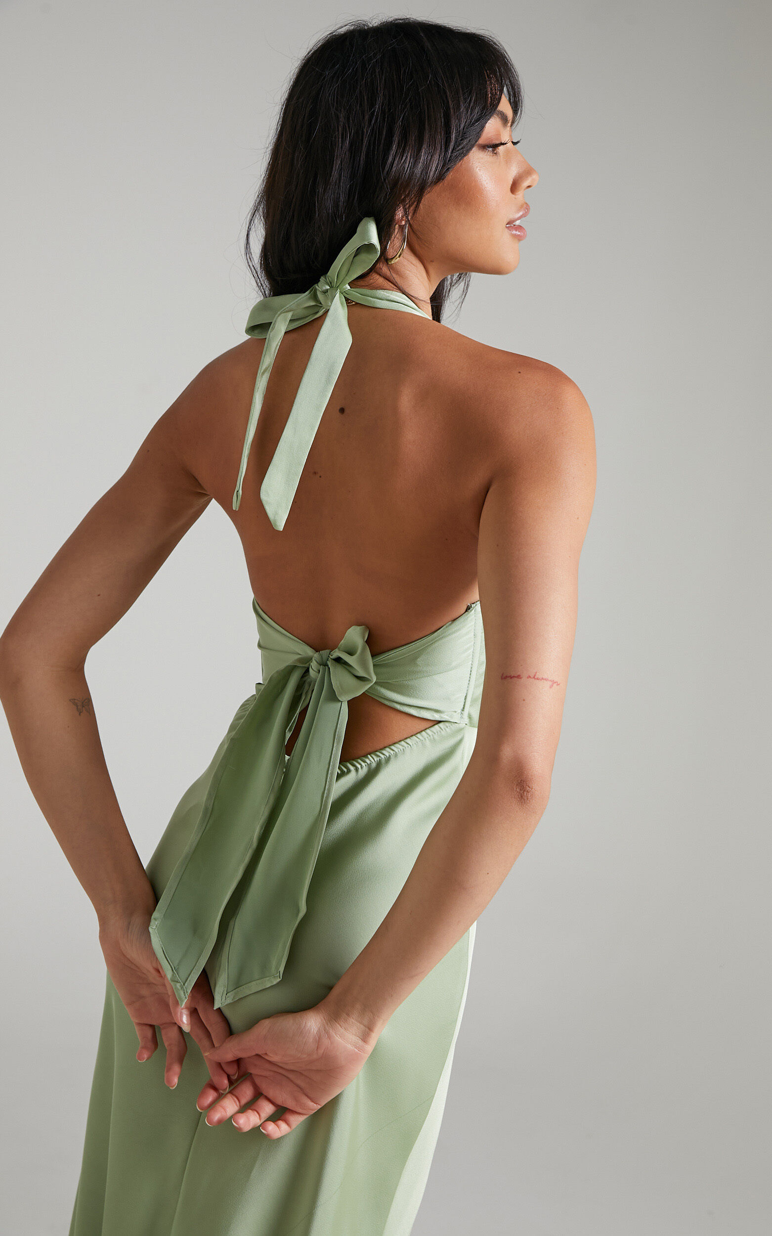 Tie around 2025 neck halter dress
