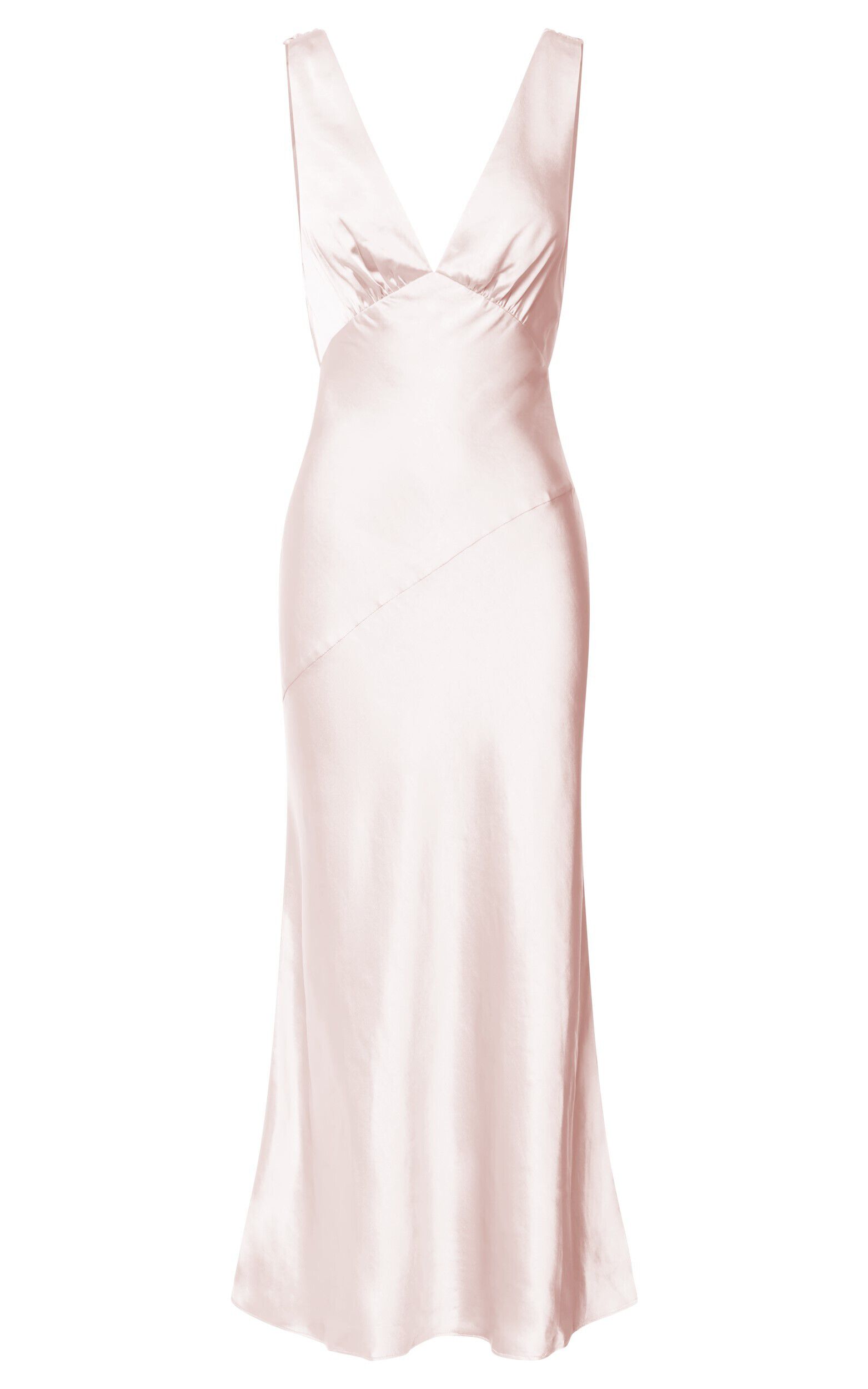 Soft pink silk dress top