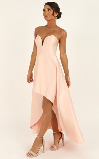Dancing With Our Hands Tied Dress In Blush