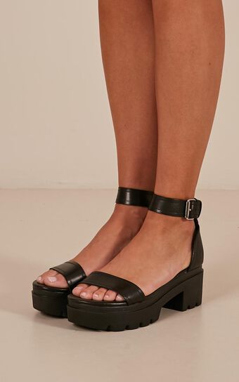 Windsor Smith - Elsie Sandals In Black Leather