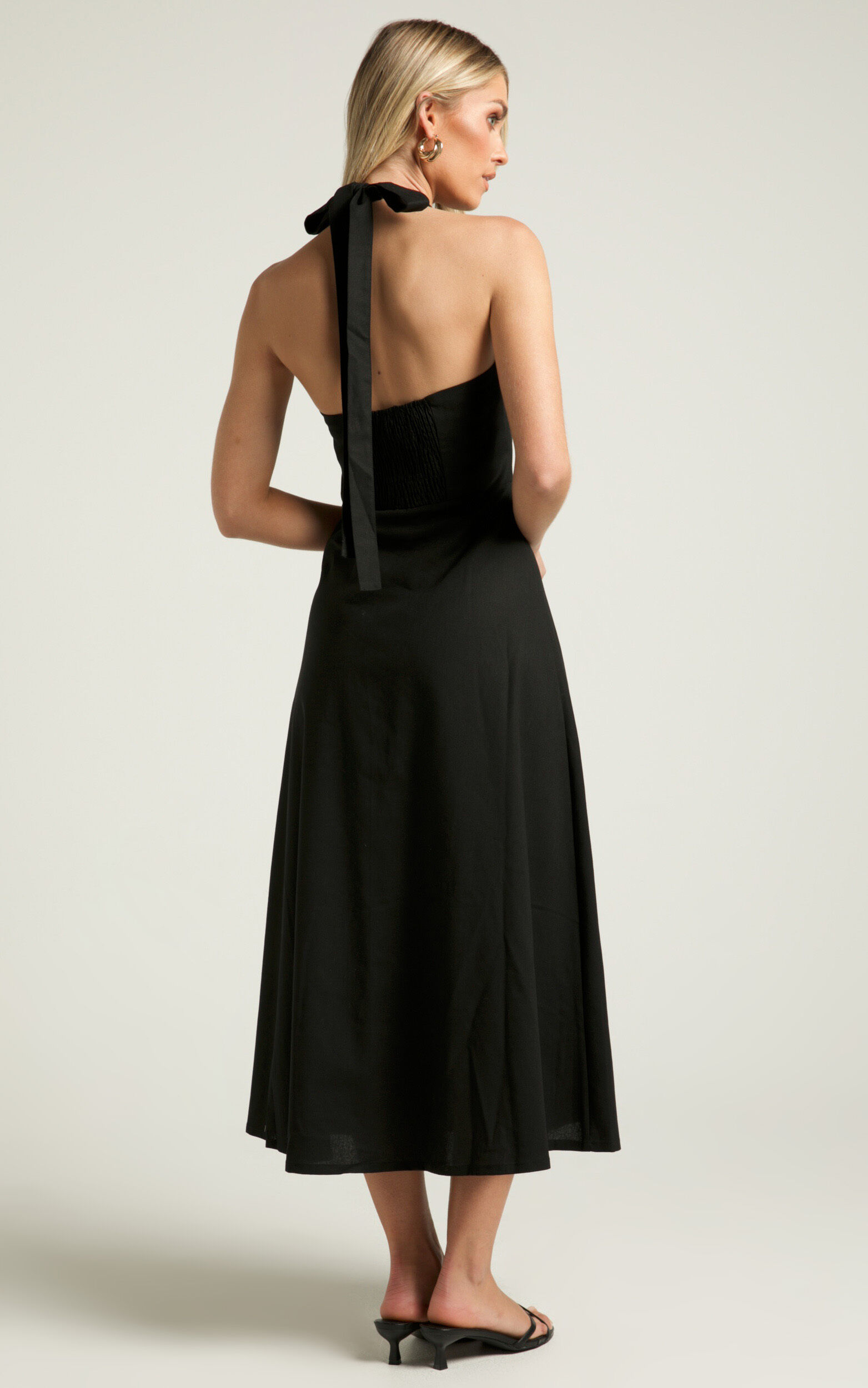 Halter top a line dress store