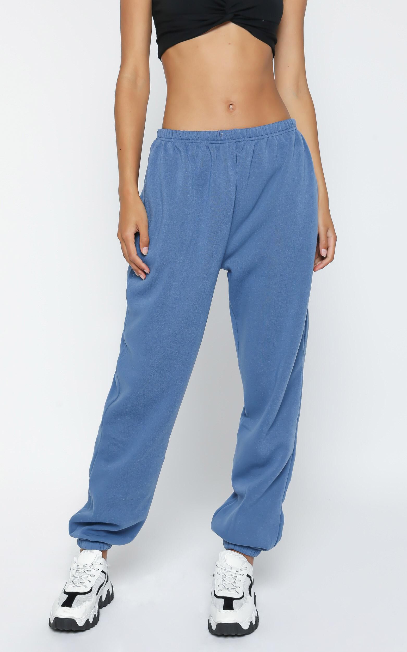 Dusty blue joggers sale