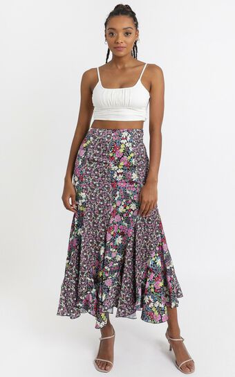 A Fool For You Skirt in Forest Floral