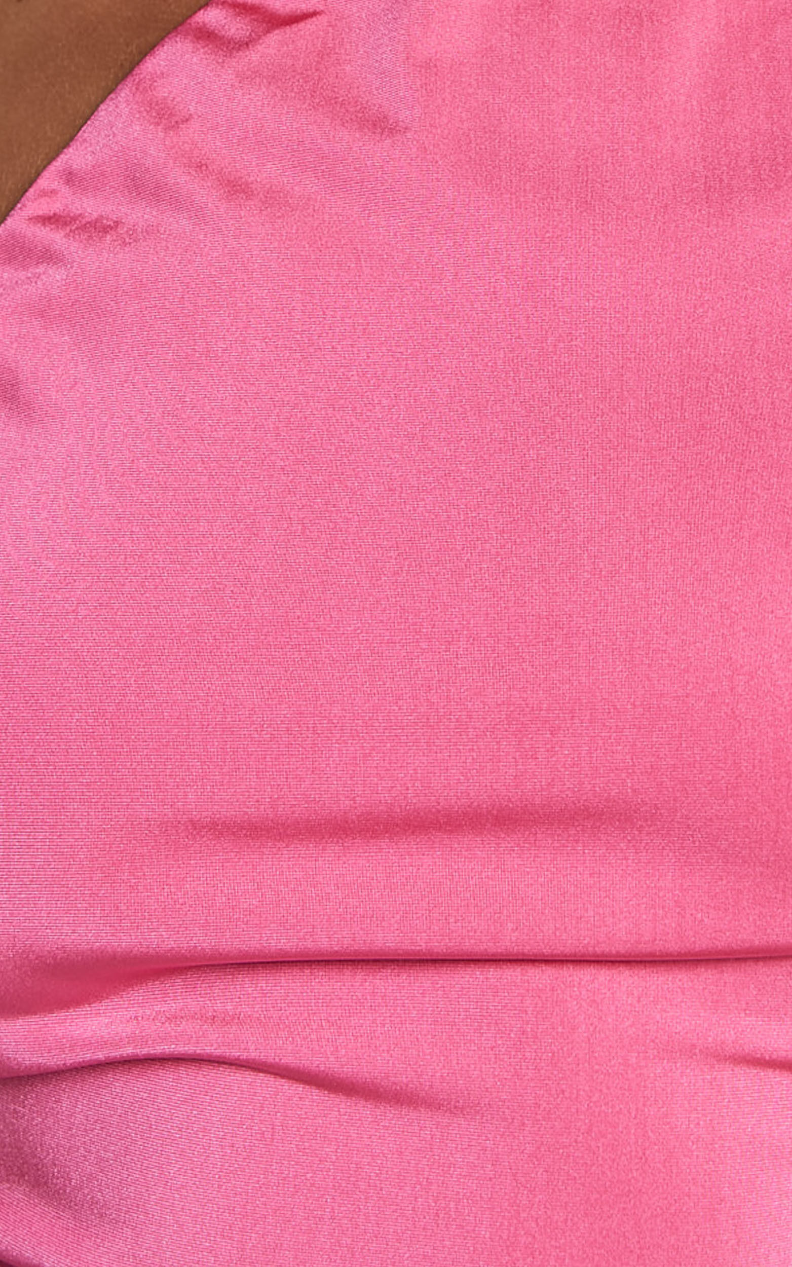 Alvera Maxi Dress - Rosette Neck Tie Detail Dress in Pink | Showpo