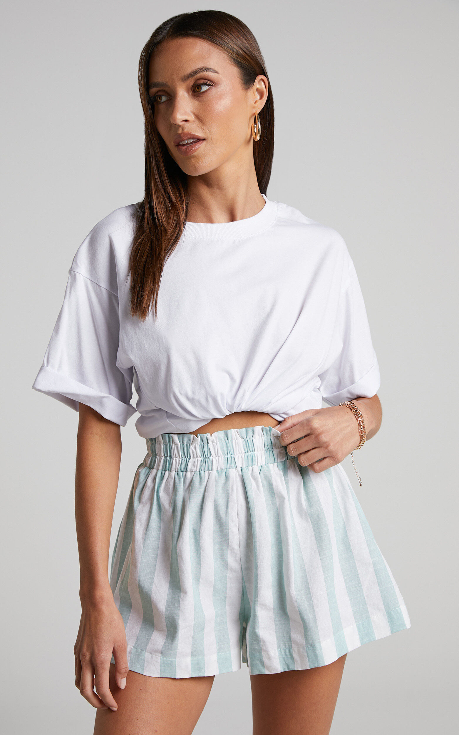Striped flowy shorts new arrivals