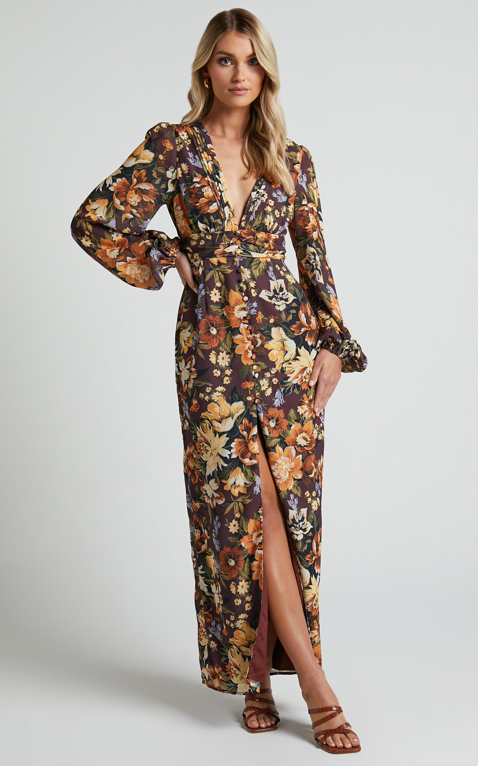 Showpo floral maxi dress on sale