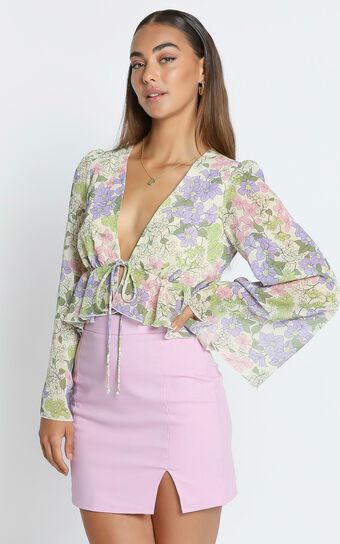 Dance it out top in Garden Floral