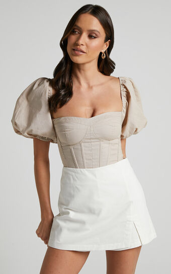 Widness Skorts - A Line Skorts in White | Showpo USA