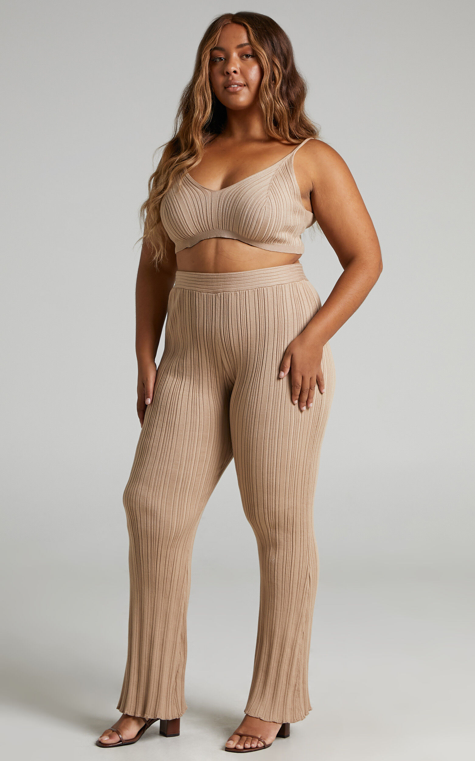 Plus size bell bottom pants set cheap