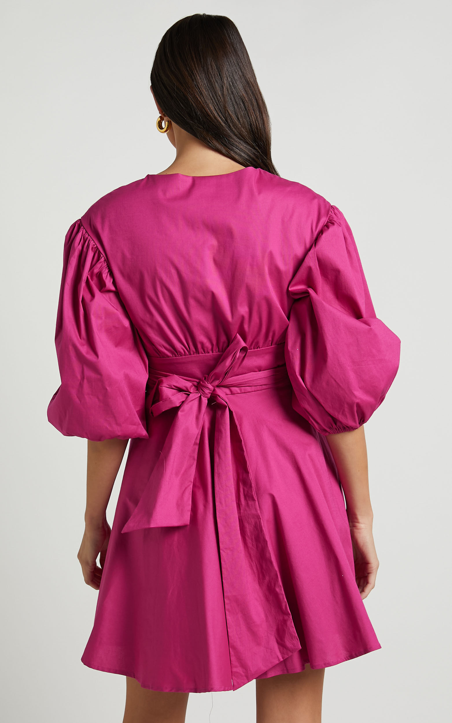 Berry wrap dress shop
