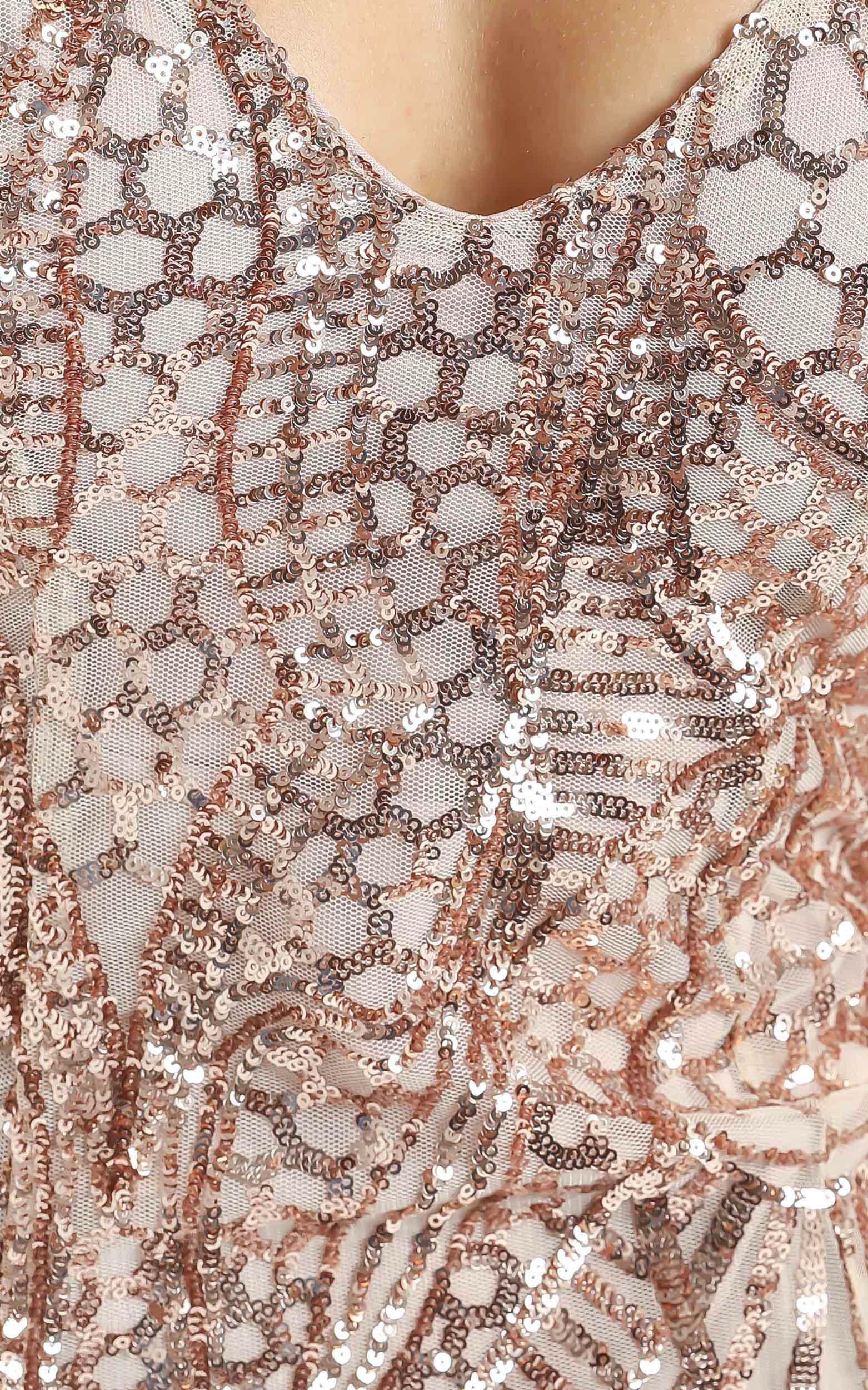 Be my lover dress deals in rose gold sequin