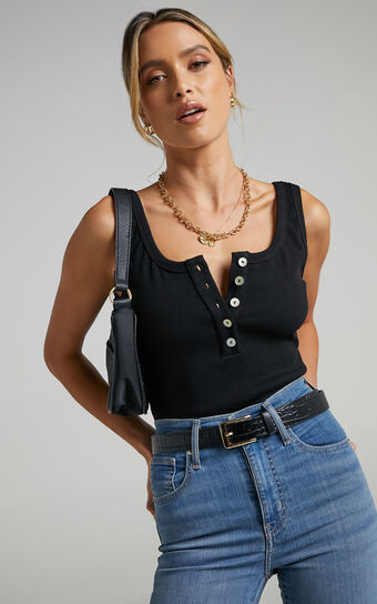 Kitura Cami in Black