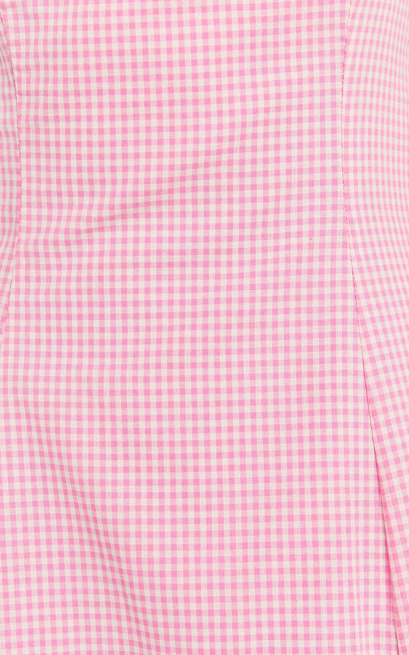 Narissa Midi Dress - Halter A Line Dress in Pink Gingham | Showpo USA