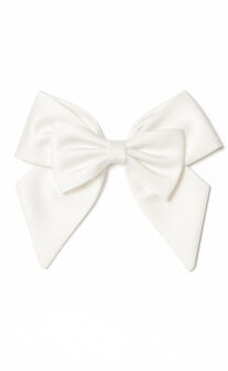 Felicity Bow Hair Clip in White